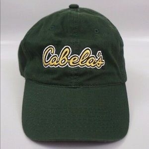 Cabela’s green embroidered adjustable strap baseball cap, one size fits most